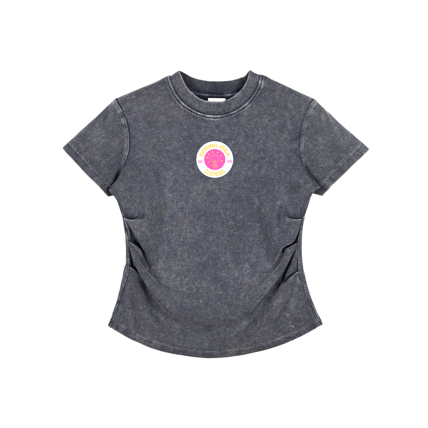 Heart Vintaged-Wash Bodycon Tee