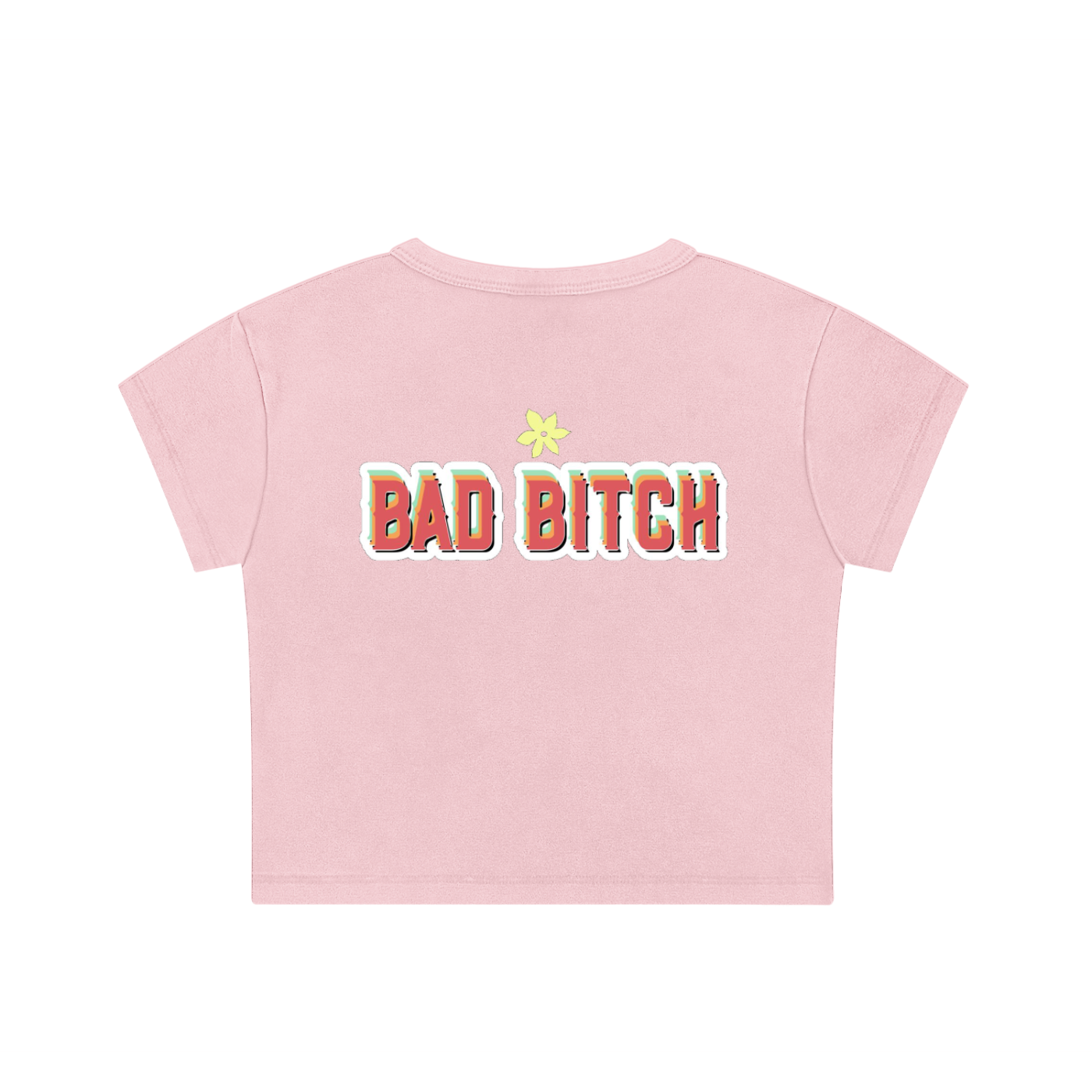 Bad B*tch Snow Washed Crop Top