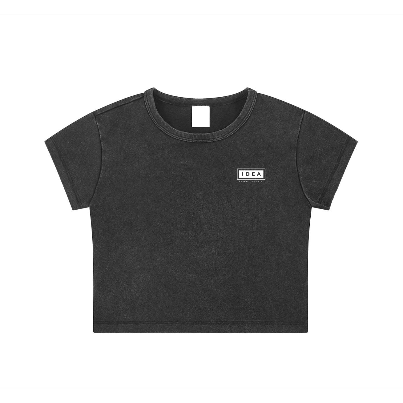 Bad B*tch Snow Washed Crop Top