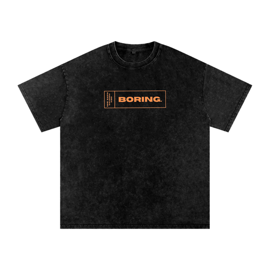 Boring Acid Wash Oversize Tee