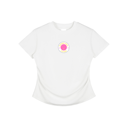 Heart Vintaged-Wash Bodycon Tee