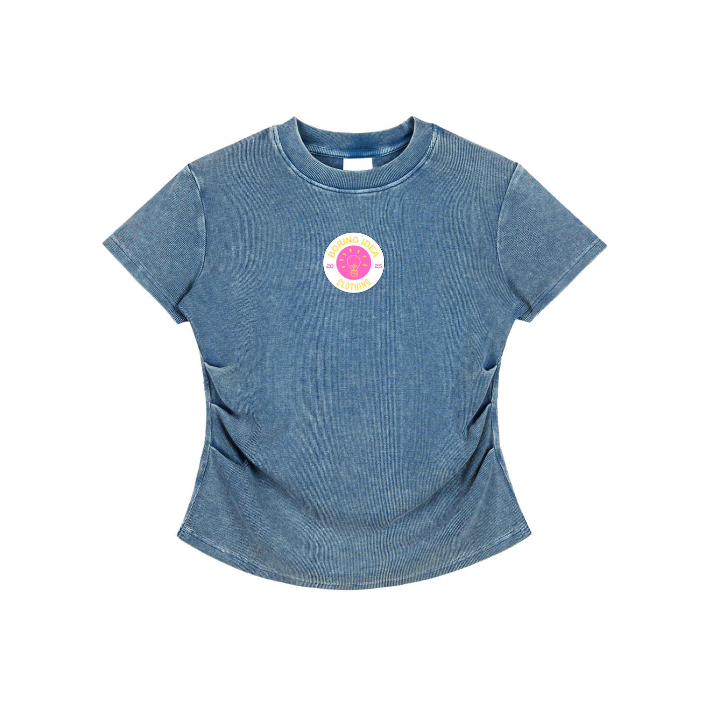 Heart Vintaged-Wash Bodycon Tee