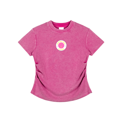 Heart Vintaged-Wash Bodycon Tee